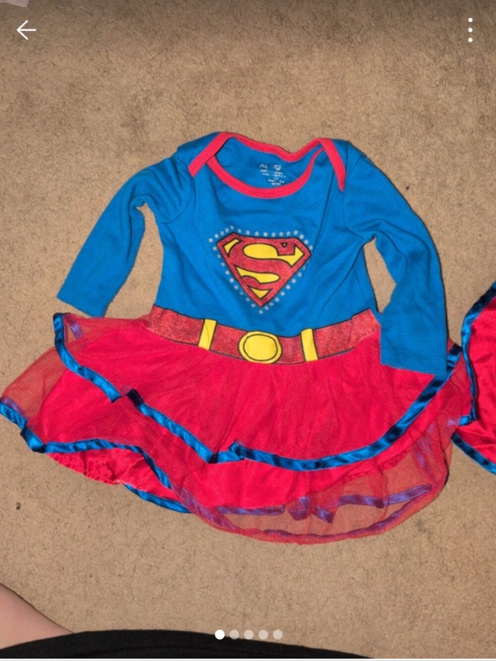 DC Comics Girls Blue and Red Supergirl Dress Costume